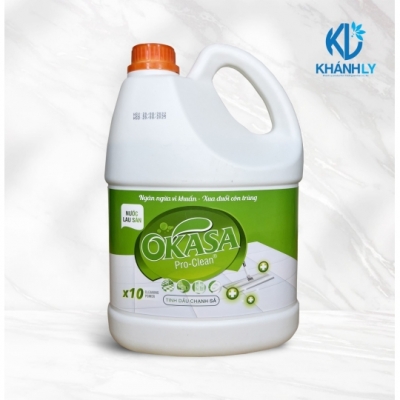 NƯỚC LAU SÀN OKASA HƯƠNG CHANH SẢ 3,5 LÍT