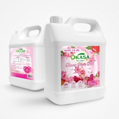 NƯỚC XẢ VẢI OKASA HƯƠNG NƯỚC  HOA 10KG